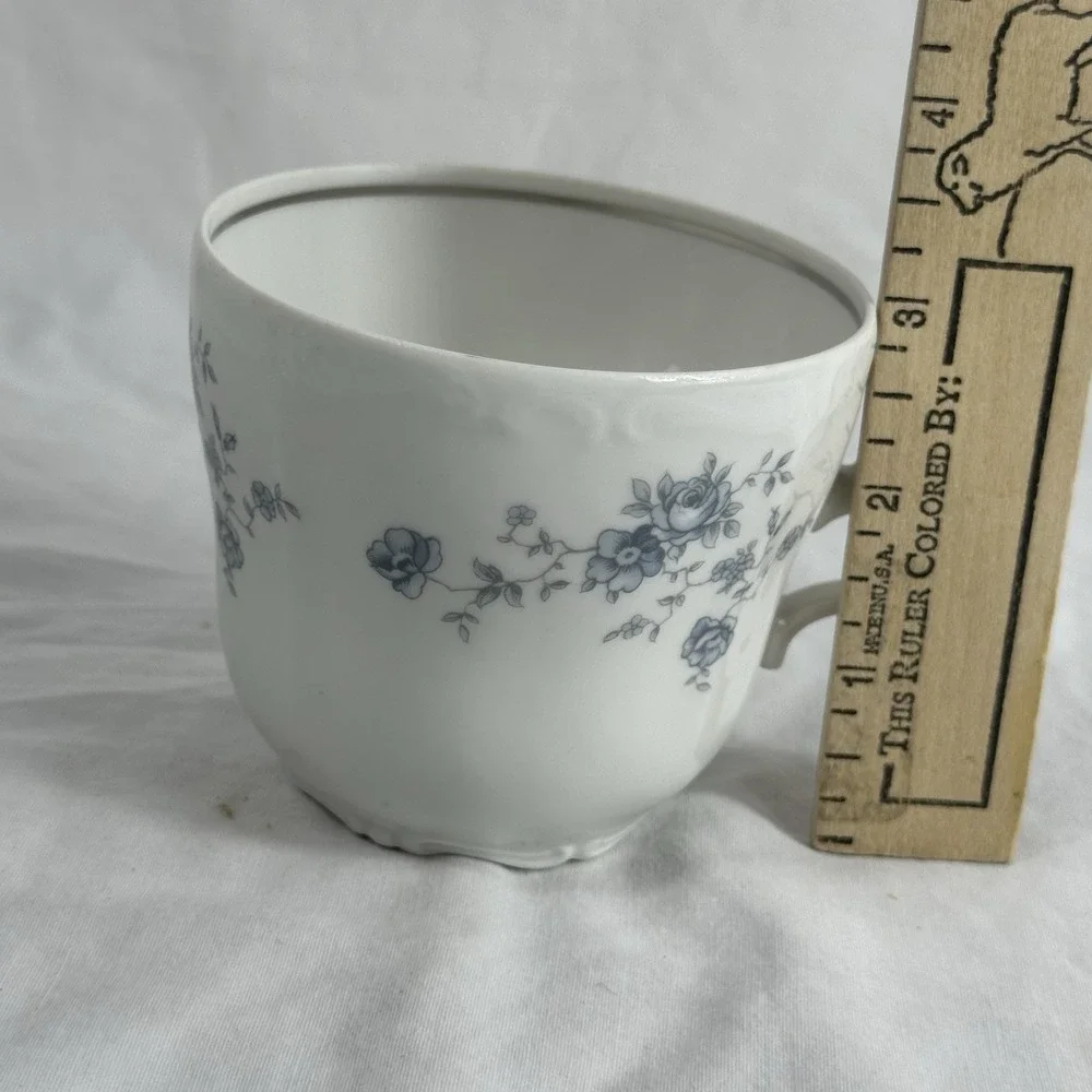 3 Johann Haviland Blue Garland Tea Sets 3 Cups & 3 Saucers Bavaria Germany